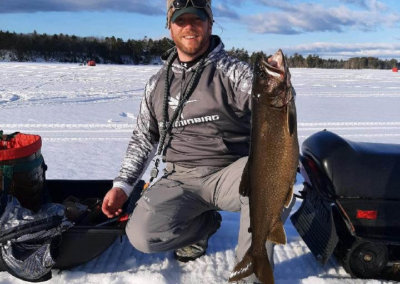 ice fishing with Jon Peterson of Peterson Guides