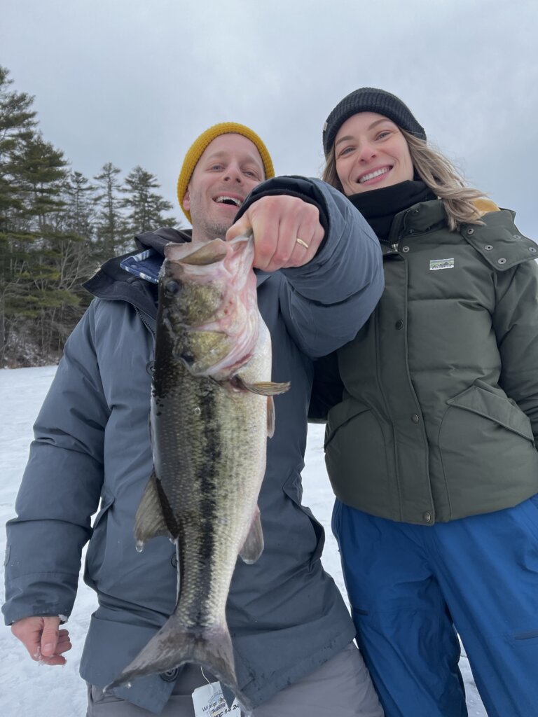 Maine ice fishing