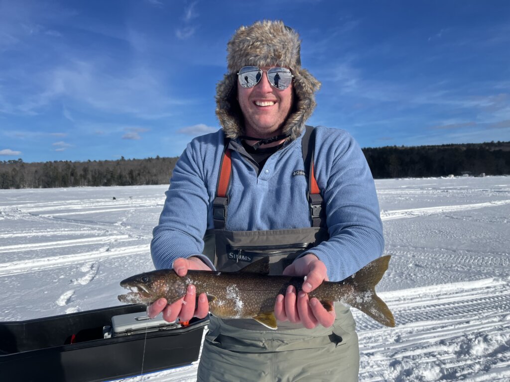 Ice fishing Maine