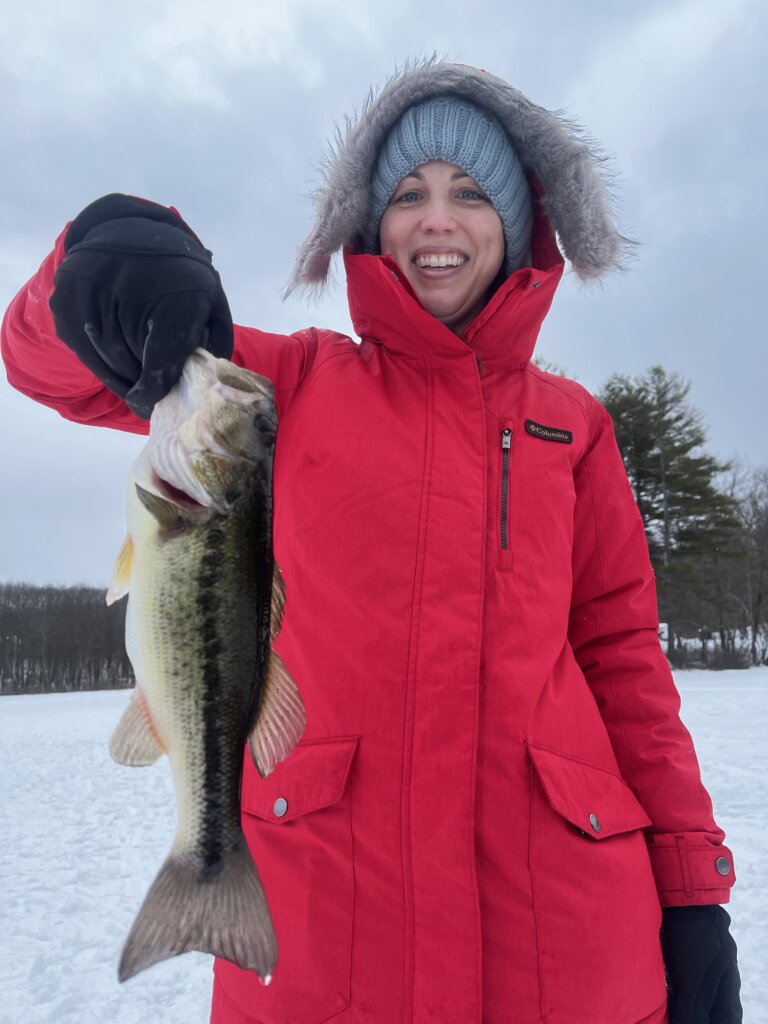 Ice fishing in Maine
