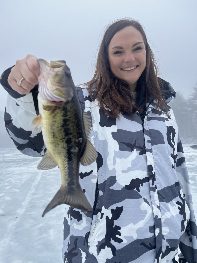 Guided ice fishing Maine
